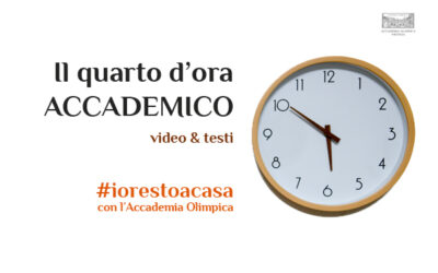 Il quarto d’ora accademico: la raccolta