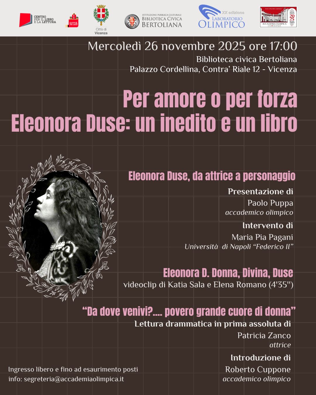 La locandina dell'evento