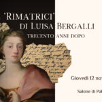 Banner evento Le Rimatrici di Luisa Bergalli (ritratto di Luisa Bergalli in pubblico dominio)